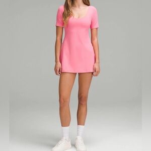 Lululemon Align short sleeve Pink Mini Dress